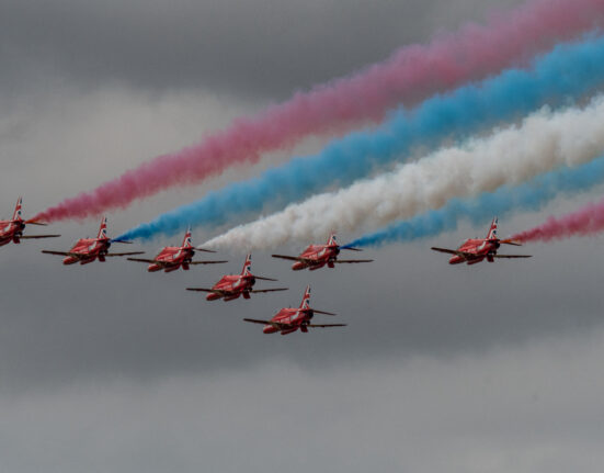 Red arrows